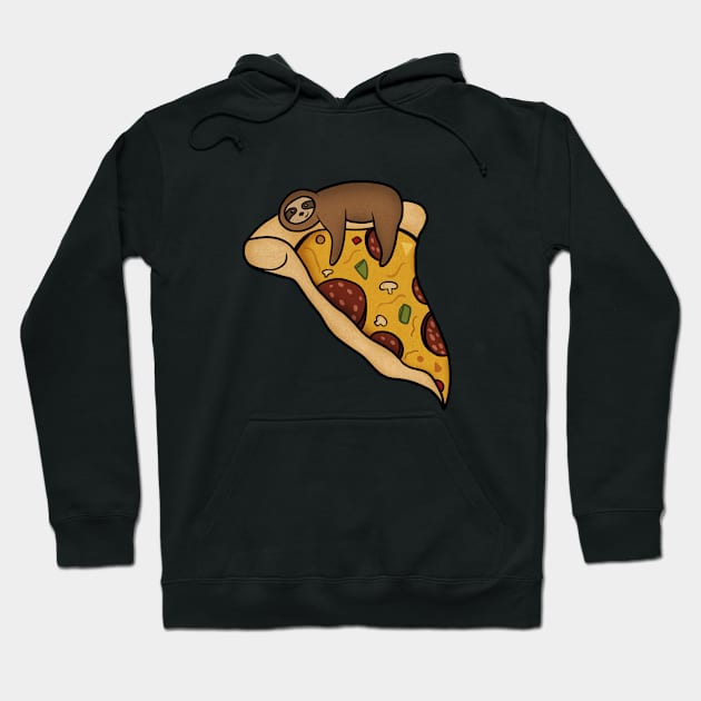 Pizza Sloth, Pizza Slice Hoodie by dukito